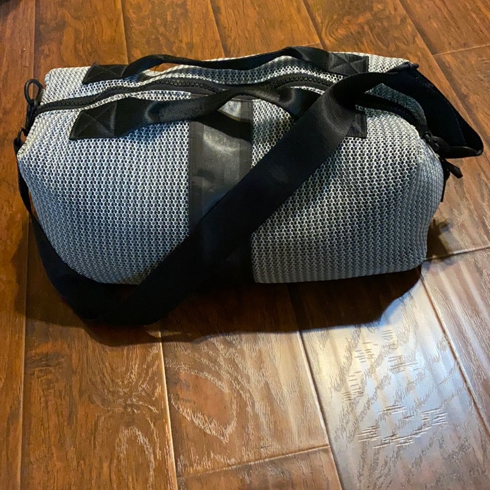 Athleta Black and Gray Travel Bag